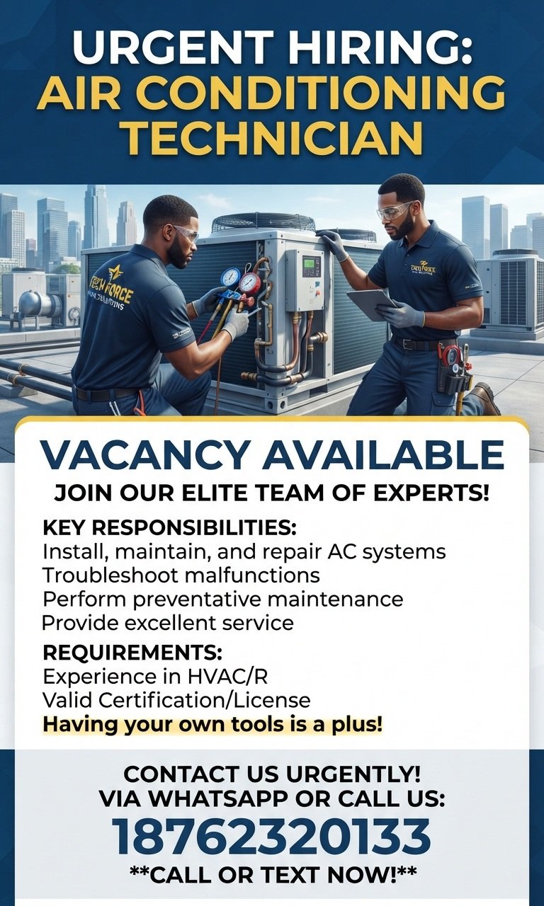 AC Technician job opening