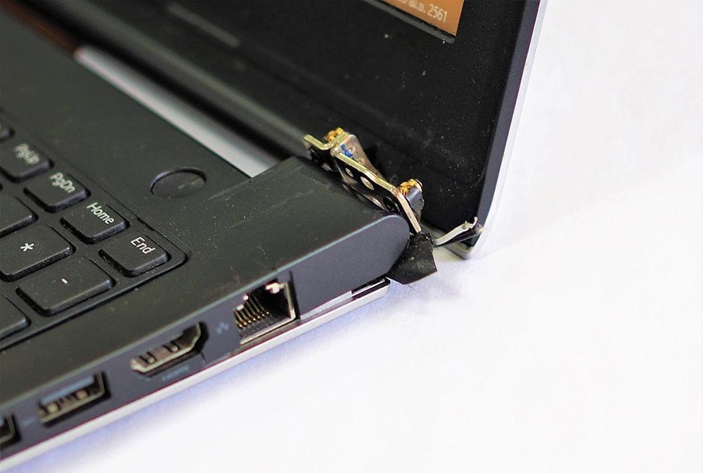 broken or damaged laptop hinge repair