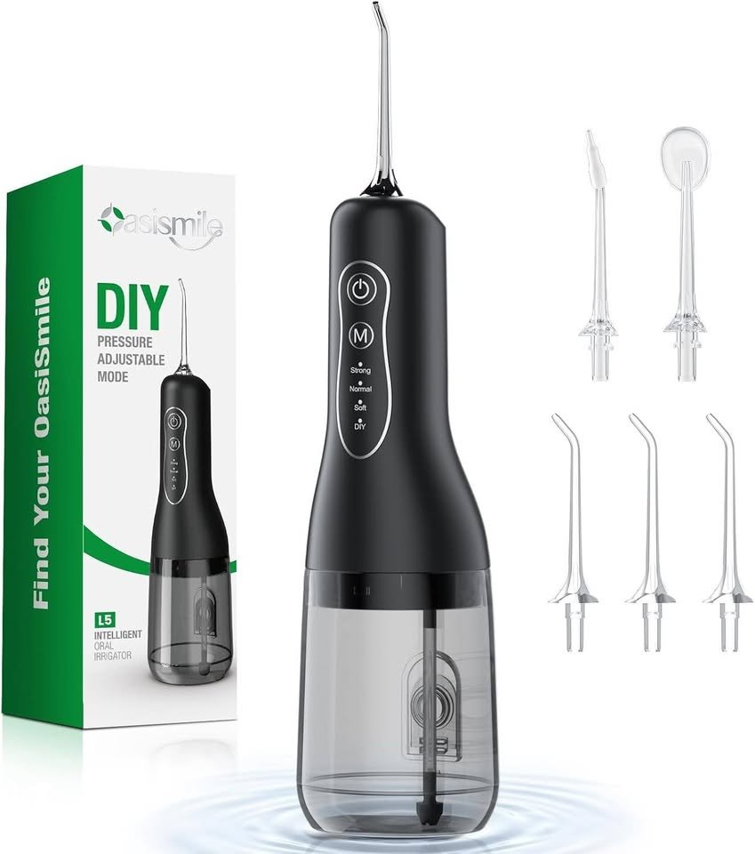 Water Flosser for Teeth, Cordless Oral Irrigator for Braces