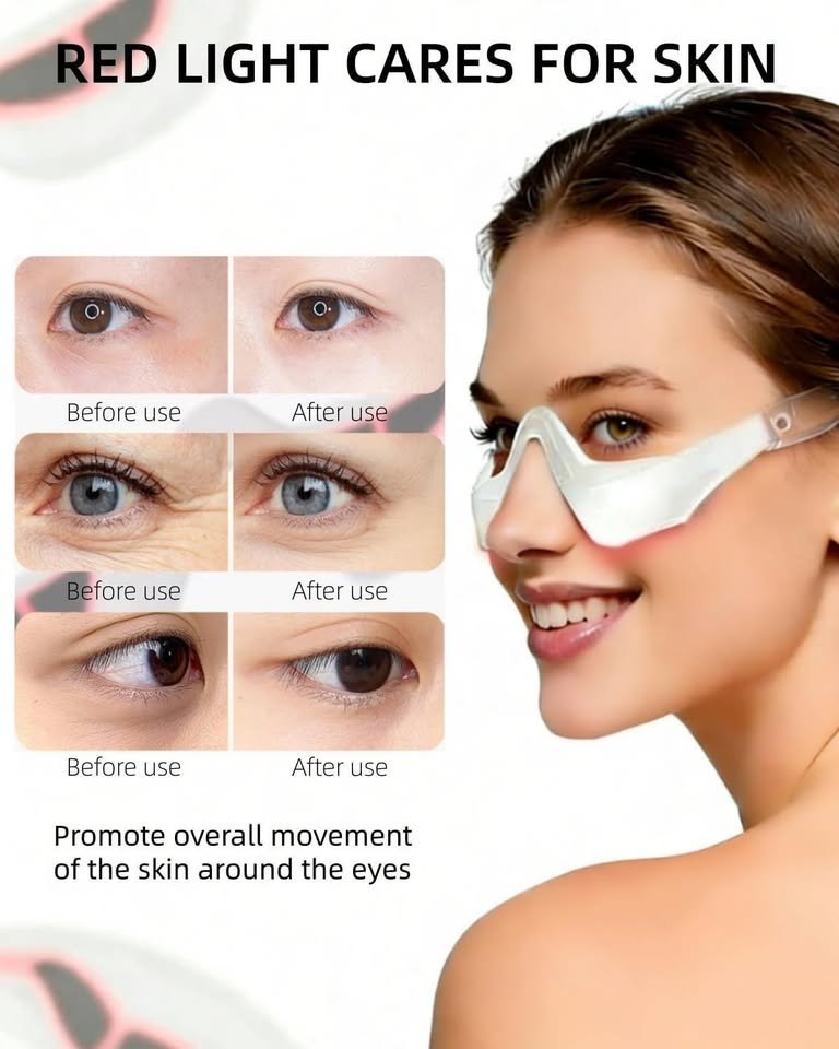 Under Eye Red Light Therapy Glasses