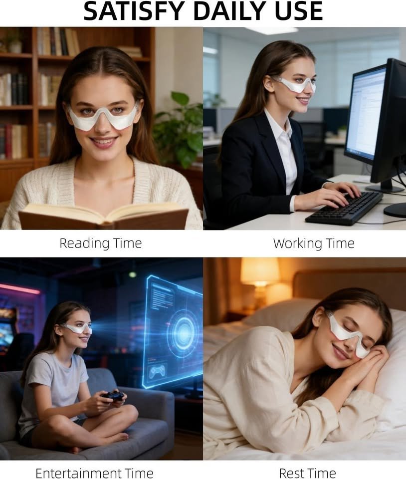 Under Eye Red Light Therapy Glasses